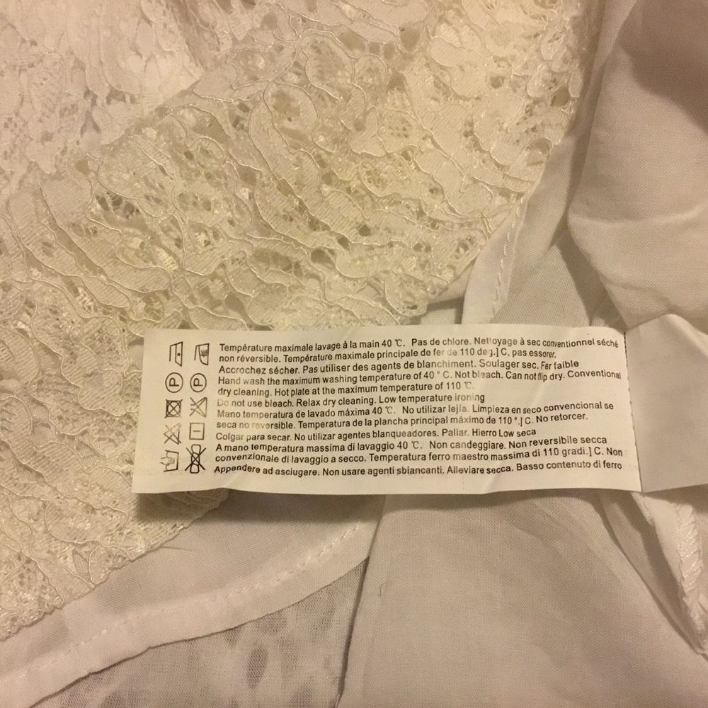 O2 Collection Lace Dress White Size Small #144 - Picture 9 of 9